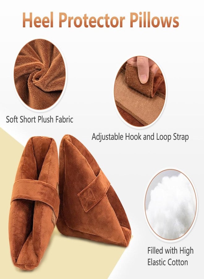 Zelen Heel Protectors Cushion Bed Sores (1 Pair) Foot Pillows Heel for Pressure Sores Ankle Protector Pillow Foot Foam Boots for Pressure Ulcers Bedridden Heel Pain Relief - Image 5